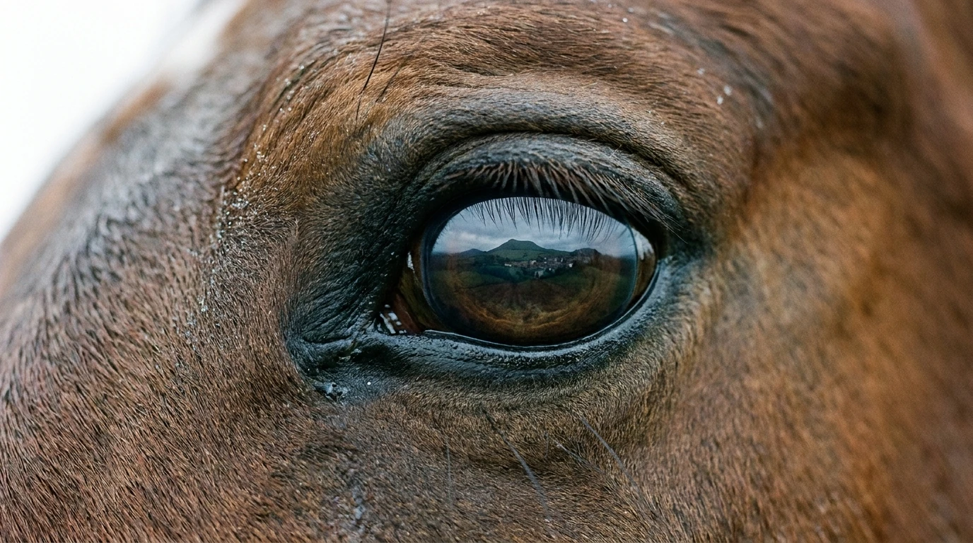 Un regard de cheval au LE PIED A L ETRIER, Saint-Ilpize